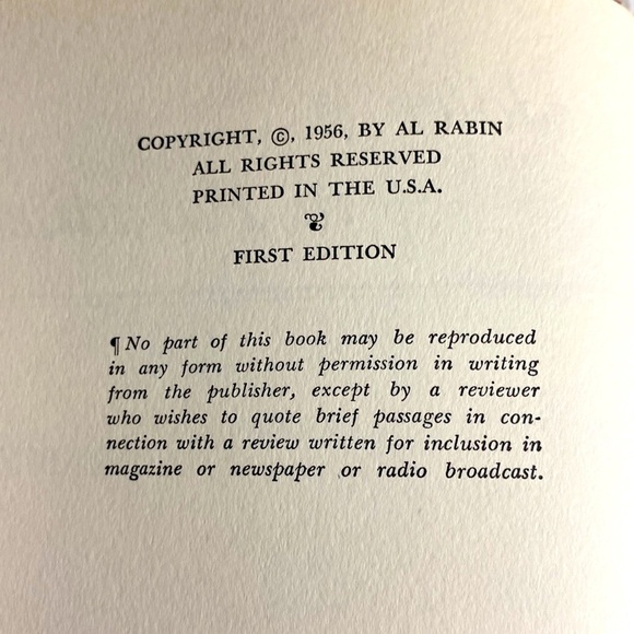 PEDDLER IN PARADISE AUTOGRAPHED INSCRIBED by author AL RABIN Hardback 1956 - Picture 7 of 10